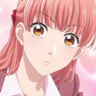 🎀 anime, garota, cabelo rosa, personagem, fofa, mangá telegram sticker