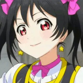 🎈 Nico Yazawa Love Live! Anime, Charakter, Süß, Idol, Mädchen telegram sticker
