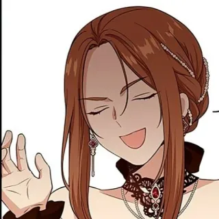 👗 mujer, anime, manga, dibujo animado, sonrisa, personaje telegram sticker