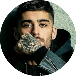 🤔 Zayn Malik man, portrait, singer, tattoo, celebrity, person, music telegram sticker