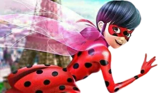 🐞 Ladybug Miraculous: Tales of Ladybug & Cat Noir 瓢虫, 瓢虫少女, 卡通, 超级英雄, 动画 whatsapp sticker