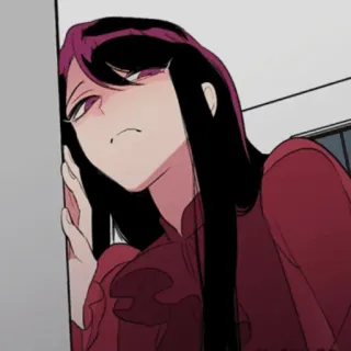 😶 Frau, Manga, Anime, Weiblich, Cartoon whatsapp sticker
