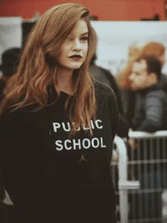 🌩 PUBLIC SCHOOL fashion, model, woman, clothing, public school, street style whatsapp sticker
