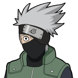 😯 Kakashi Hatake Naruto anime, ninja, kakashi, hatake, manga whatsapp sticker