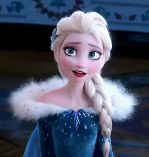 👾 Elsa Frozen Elsa, Frozen, Disney, Princesa, Animación, Reina, Hielo telegram sticker