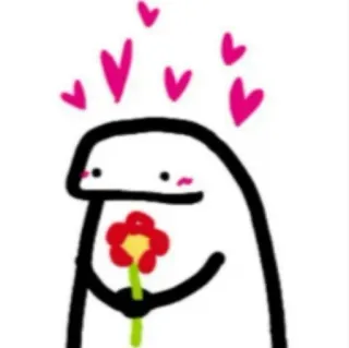☺️ amor, coração, flor, fofo, desenho animado telegram sticker