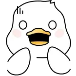 😱 duck, animal, cute, emoji, kawaii whatsapp sticker