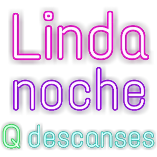 😊 Linda noche
Q descanses night, good night, wishes, neon whatsapp sticker