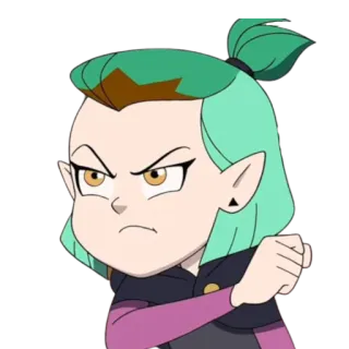 😤 Amity Blight The Owl House Dibujos animados, Disney, Enojado, Bruja, Animado, Personaje telegram sticker
