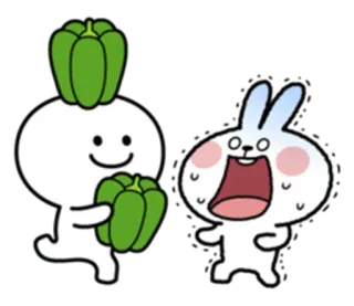 Spoiled Rabbit & Friends whatsapp stickers