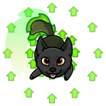 💰 wolf, cartoon, animal, sticker, cute, green telegram sticker