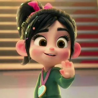 🦋 Vanellope von Schweetz Wreck-It Ralph cartoon, movie, disney, vanellope, wreck-it ralph, character whatsapp sticker