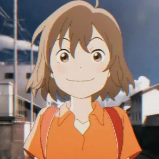 🎭 Anime, Garota, Personagem, Sorrindo, Fofa telegram sticker