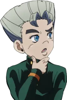 🤔 Koichi Hirose JoJo's Bizarre Adventure Anime, Koichi Hirose, JoJo's Bizarre Adventure, Manga whatsapp sticker