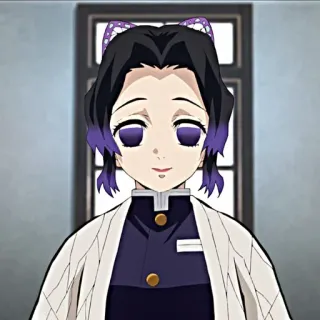 🙂 Shinobu Kocho Demon Slayer 애니메이션, 귀멸의 칼날, 코쵸우 시노부 telegram sticker