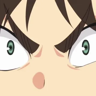 🕶 anime, geschrokken, ogen, gezicht, reactie, verrast telegram sticker