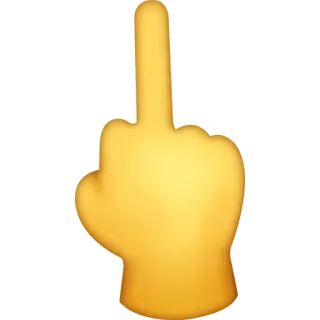 🖕 middle finger, offensive gesture, hand gesture, rude, insult, flipping the bird telegram sticker