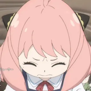 🍄 Anya Forger Spy x Family Anime, Spy x Family, Anya Forger, Kreskówka, Słodkie, Manga, Śmieszne, Dziecko telegram sticker