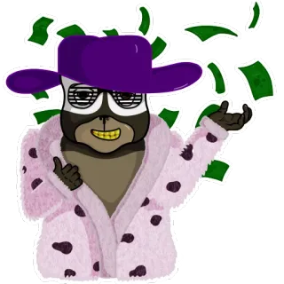 💸 uang, kaya, karakter, kartun telegram sticker