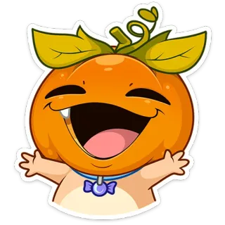 🎃 カボチャ, かわいい, ハロウィン, 漫画, ハッピー telegram sticker