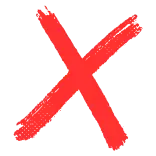 ❌