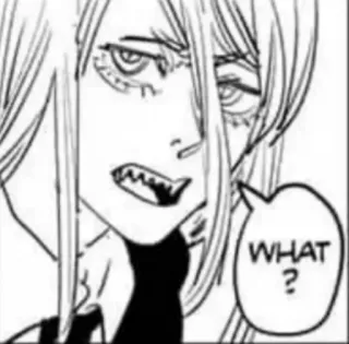 😒 WHAT? anime, manga, question, confused, expression, cartoon telegram sticker