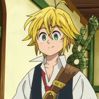 🥟 Meliodas The Seven Deadly Sins アニメ, メリオダス, 七つの大罪, キャラクター, ファンタジー, アニメーション whatsapp sticker