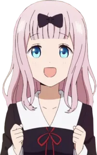😃 Chika Fujiwara Kaguya-sama: Love Is War Anime, Chibi, Kawaii, Fofo, Chika, Fujiwara whatsapp sticker