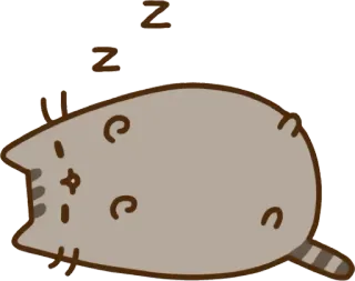 😴 Z Z Katze, Schlaf, Süß, Cartoon, Faul telegram sticker