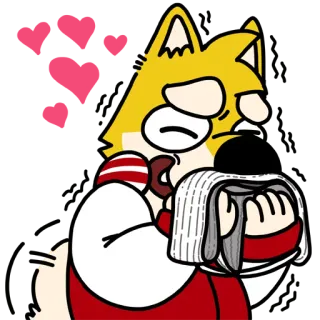😚 Dibujo animado, Triste, Agotado, Animal, Perro, Quejumbroso telegram sticker