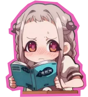 😍 文豪 异能 梦魇 anime, character, manga, sticker, cute, japanese, reading whatsapp sticker