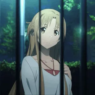 🧡 Asuna Yuuki Sword Art Online アニメ, 女の子, ソードアート・オンライン, アスナ, 金髪, 可愛い telegram sticker