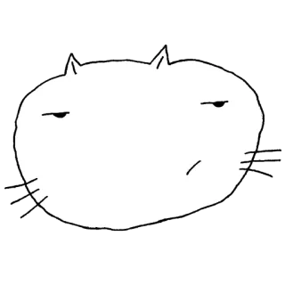 😕 Katze, Tier, süß, Aufkleber, Cartoon, lustig telegram sticker