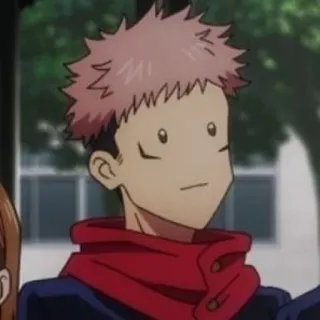🧐 Yuji Itadori Jujutsu Kaisen Anime, Personaggio, Divertente, Scioccato, Jujutsu Kaisen, Yuji Itadori telegram sticker