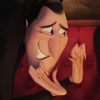 😁 Count Dracula Hotel Transylvania Conde Drácula, Hotel Transilvânia, desenho animado, vampiro, monstro, animado telegram sticker