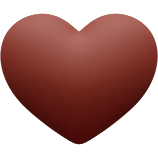🤎 cuore, amore, simbolo, rosso, sentimento, romantico whatsapp sticker