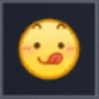 😋 Emoji, Senyum, Lidah, Senang, Menjilat bibir telegram sticker