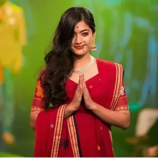 🙏 vrouw, indiaans, traditioneel, jurk, sieraden telegram sticker