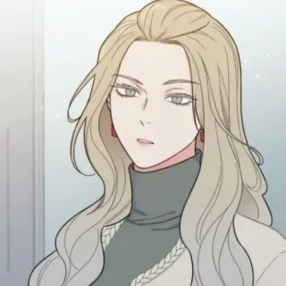 🥢 woman, blonde hair, cartoon, drawing, illustration telegram sticker