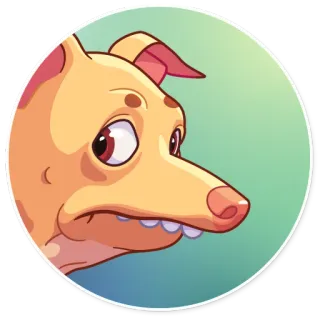 😶 Hund, Tier, Cartoon, Sticker, Lustig, Süß, Haustier whatsapp sticker