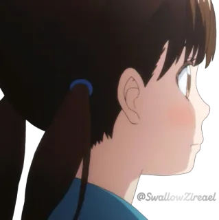 😐 Anime, Cô gái, Hồ sơ, Phim hoạt hình, Minh họa telegram sticker