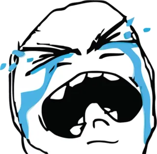 😭 Meme, Chorando, Triste, Internet, Expressão telegram sticker