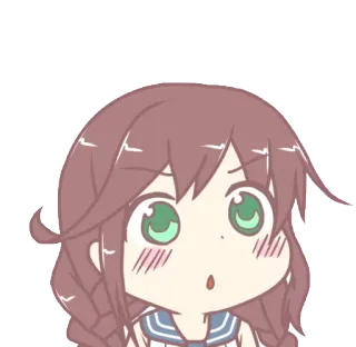 😏 动漫, 女孩, 可爱, Q版, 卡哇伊 telegram sticker
