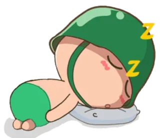 💤 binh lính, quân đội, ngủ, hoạt hình, mũ bảo hiểm telegram sticker