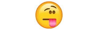 😛 Emoji, Cara, Lengua, Expresión, Sticker telegram sticker