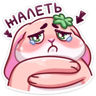 😢 Жалеть грустный, кролик, мультик, стикер, милый, плачущий, извиняющийся telegram sticker
