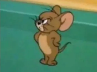 🖤 Jerry Tom and Jerry Dessin animé, Souris, En colère, Jerry, Personnage, Animé whatsapp sticker
