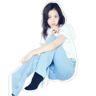 😘 Jisoo kpop, singer, jisoo, blackpink, celebrity, woman, portrait telegram sticker