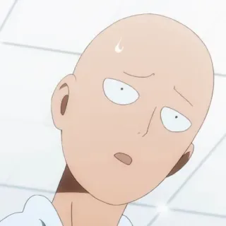 🤨 Saitama One-Punch Man Anime, One-Punch Man, Saitama, Divertente, Eroe telegram sticker