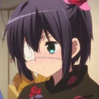 😳 Rikka Takanashi Love, Chunibyo & Other Delusions! anime, character, rikka takanashi, love chunibyo and other delusions, cute telegram sticker
